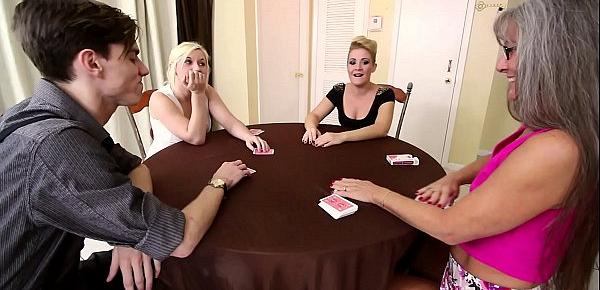  Family Strip Poker Game With Mom, Brother, and Sister